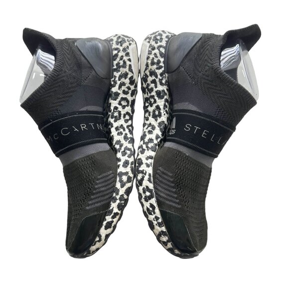ADIDAS BY STELLA MCCARTNEY UltraBoost x 3D Sneakers Spellout 7.5 Leopard Black - Picture 5 of 12